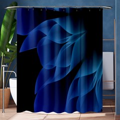 Abstract Blue Background Shower Curtain 60  X 72  (medium)  by artworkshop