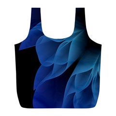 Abstract Blue Background Full Print Recycle Bag (l) by artworkshop