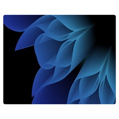 Abstract Blue Background Premium Plush Fleece Blanket (medium) by artworkshop