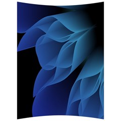 Abstract Blue Background Back Support Cushion by artworkshop