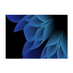 Abstract Blue Background Crystal Sticker (a4) by artworkshop