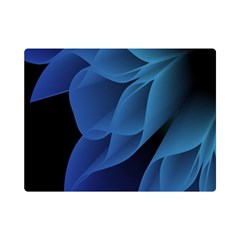 Abstract Blue Background One Side Premium Plush Fleece Blanket (mini)