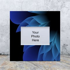 Abstract Blue Background White Box Photo Frame 4  X 6 