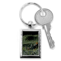 Astronaut Lying In Flowers Fantasy Key Chain (rectangle) by artworkshop