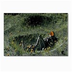 Astronaut Lying In Flowers Fantasy Postcards 5  x 7  (Pkg of 10) Front