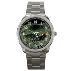 Astronaut Lying In Flowers Fantasy Sport Metal Watch by artworkshop