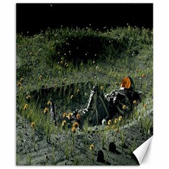 Astronaut Lying In Flowers Fantasy Canvas 8  X 10  by artworkshop