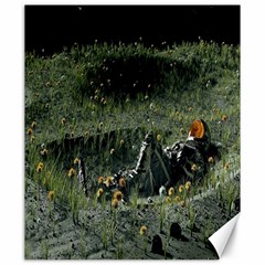 Astronaut Lying In Flowers Fantasy Canvas 20  X 24  by artworkshop