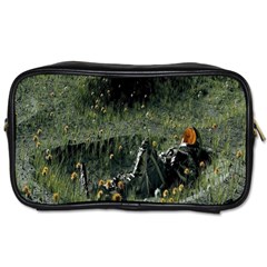 Astronaut Lying In Flowers Fantasy Toiletries Bag (two Sides) by artworkshop