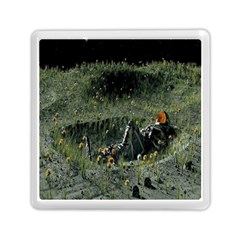 Astronaut Lying In Flowers Fantasy Memory Card Reader (square) by artworkshop