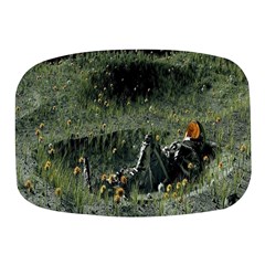 Astronaut Lying In Flowers Fantasy Mini Square Pill Box by artworkshop