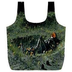 Astronaut Lying In Flowers Fantasy Full Print Recycle Bag (xxxl) by artworkshop