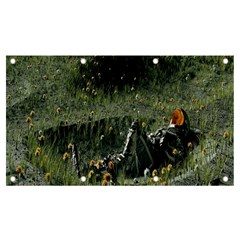 Astronaut Lying In Flowers Fantasy Banner And Sign 7  X 4  by artworkshop