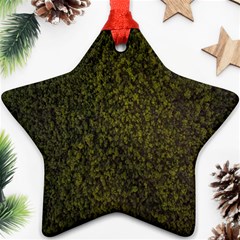 Green Grunge Background Star Ornament (two Sides) by artworkshop