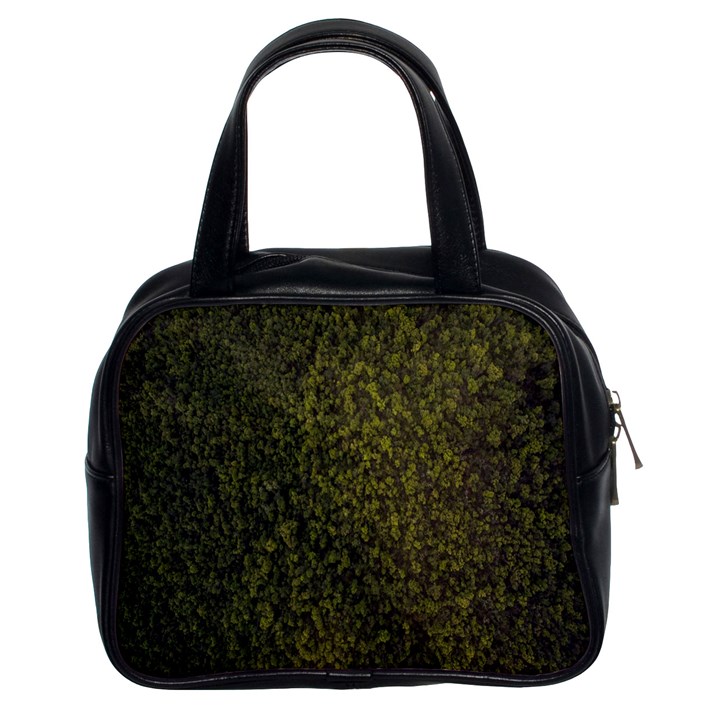 Green Grunge Background Classic Handbag (Two Sides)