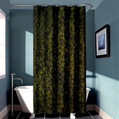 Green Grunge Background Shower Curtain 36  X 72  (stall)  by artworkshop