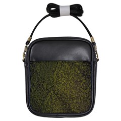 Green Grunge Background Girls Sling Bag by artworkshop