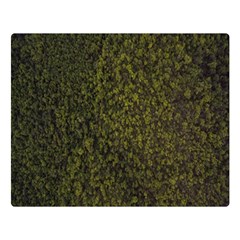 Green Grunge Background One Side Premium Plush Fleece Blanket (large)