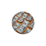 Money pattern Golf Ball Marker (4 pack) Front