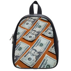 Money Pattern School Bag (small) by artworkshop