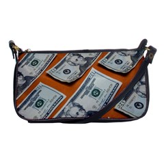 Money Pattern Shoulder Clutch Bag by artworkshop