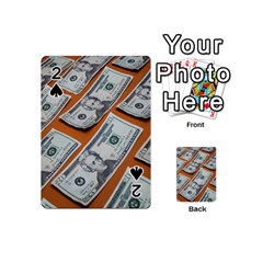 Money Pattern Playing Cards 54 Designs (mini) by artworkshop