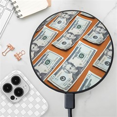 Money Pattern Wireless Fast Charger(black)