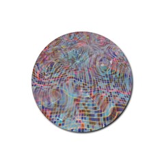 Pattern Texture Design Rubber Round Coaster (4 Pack) by artworkshop