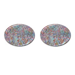 Pattern Texture Design Cufflinks (oval) by artworkshop