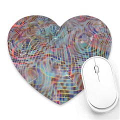 Pattern Texture Design Heart Mousepad by artworkshop