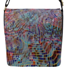 Pattern Texture Design Flap Closure Messenger Bag (s) by artworkshop