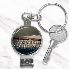 Patterned Tunnels On The Concrete Wall Nail Clippers Key Chain by artworkshop