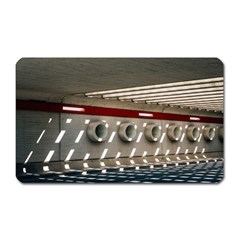 Patterned Tunnels On The Concrete Wall Magnet (rectangular) by artworkshop