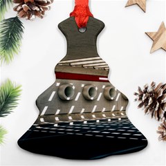 Patterned Tunnels On The Concrete Wall Ornament (christmas Tree)  by artworkshop