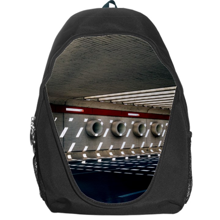 Patterned tunnels on the concrete wall Backpack Bag