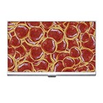 Cookies With Strawberry Jam Motif Pattern Business Card Holder Front