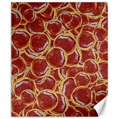 Cookies With Strawberry Jam Motif Pattern Canvas 8  X 10  by dflcprintsclothing