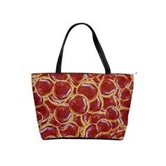 Cookies With Strawberry Jam Motif Pattern Classic Shoulder Handbag by dflcprintsclothing