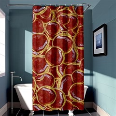 Cookies With Strawberry Jam Motif Pattern Shower Curtain 36  X 72  (stall)  by dflcprintsclothing