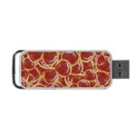 Cookies With Strawberry Jam Motif Pattern Portable USB Flash (Two Sides) Back