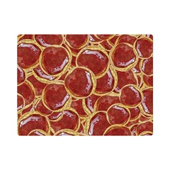 Cookies With Strawberry Jam Motif Pattern One Side Premium Plush Fleece Blanket (mini)