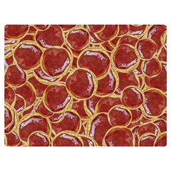 Cookies With Strawberry Jam Motif Pattern Premium Plush Fleece Blanket (extra Small)