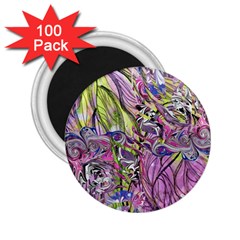 Abstract Intarsio 2 25  Magnets (100 Pack)  by kaleidomarblingart