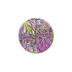 Abstract Intarsio Golf Ball Marker (4 Pack) by kaleidomarblingart