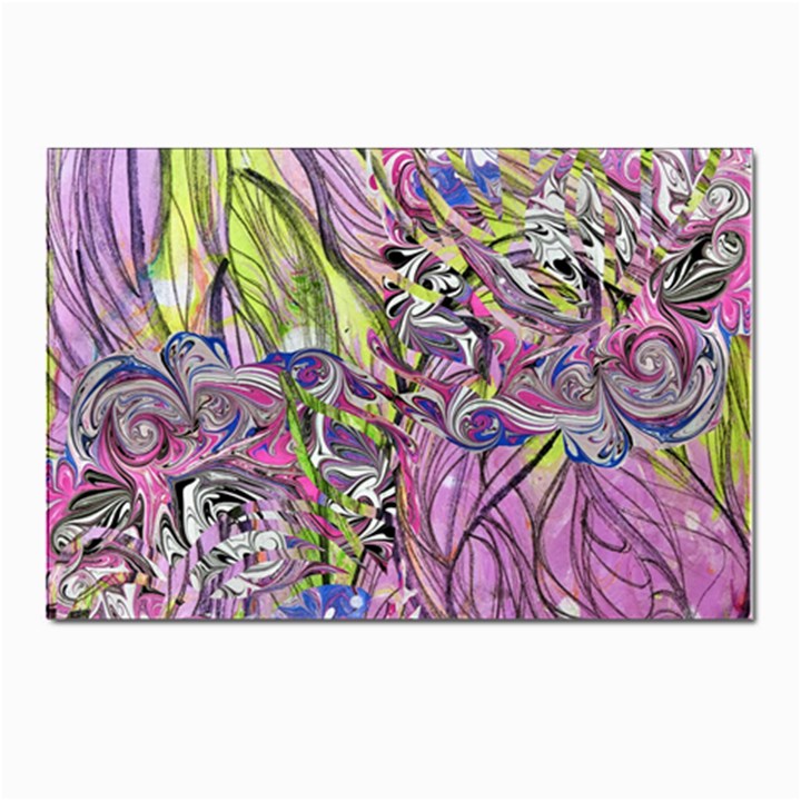 Abstract intarsio Postcards 5  x 7  (Pkg of 10)