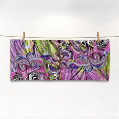 Abstract Intarsio Hand Towel by kaleidomarblingart