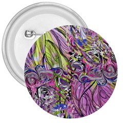 Abstract Intarsio 3  Buttons by kaleidomarblingart