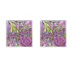 Abstract intarsio Cufflinks (Square) Front(Pair)