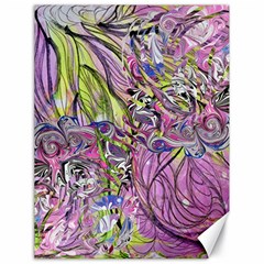 Abstract Intarsio Canvas 18  X 24  by kaleidomarblingart