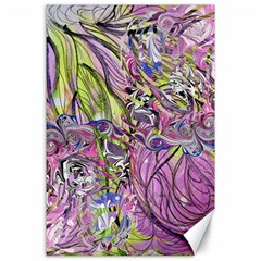 Abstract Intarsio Canvas 24  X 36  by kaleidomarblingart